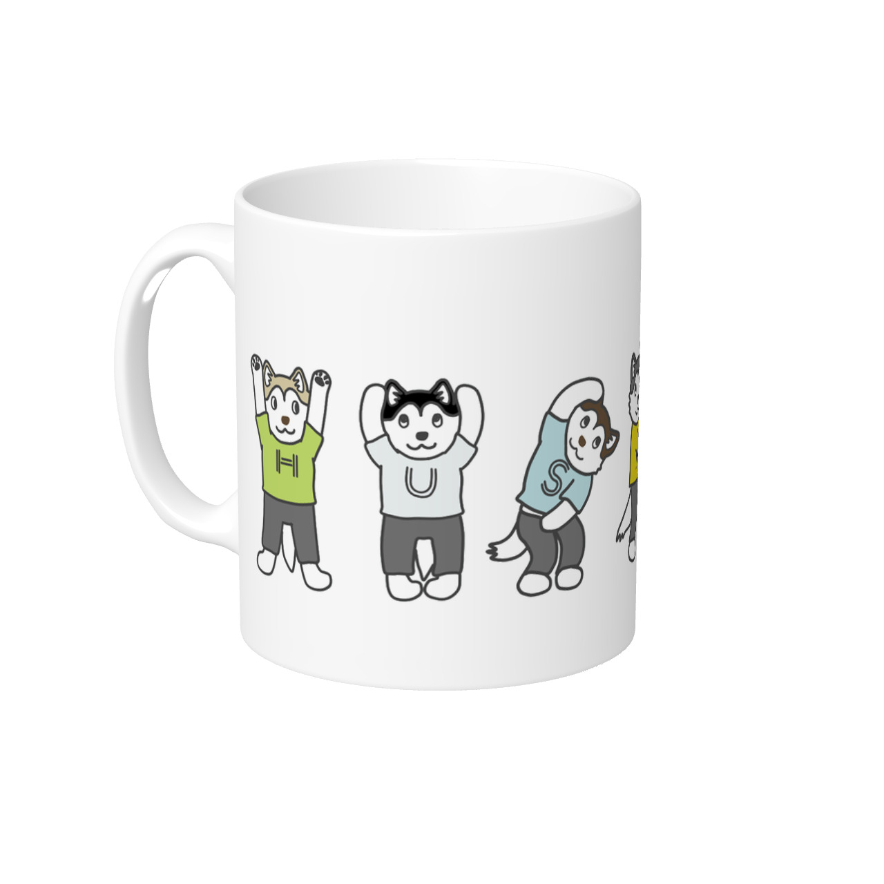 マグカップ【ハスキー体操】/ 別送