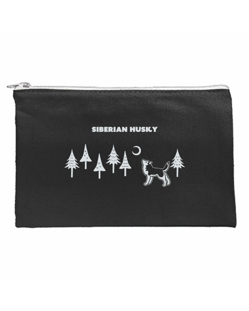 フラットポーチ【森のハスキー】/ 別送