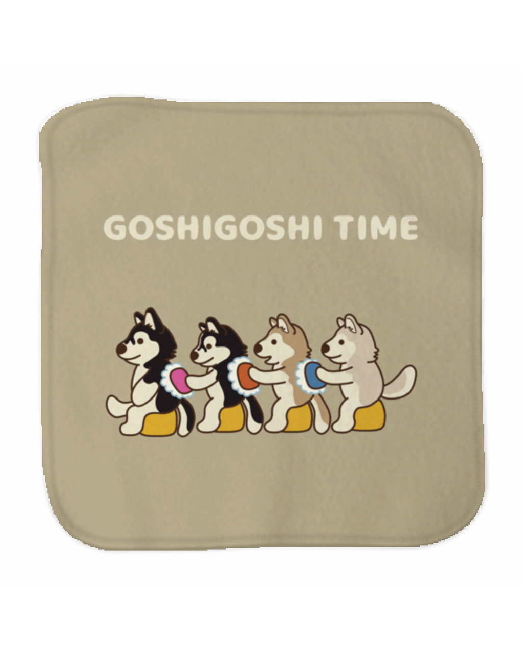 ミニタオル【ごしごしハスキー】/ 別送