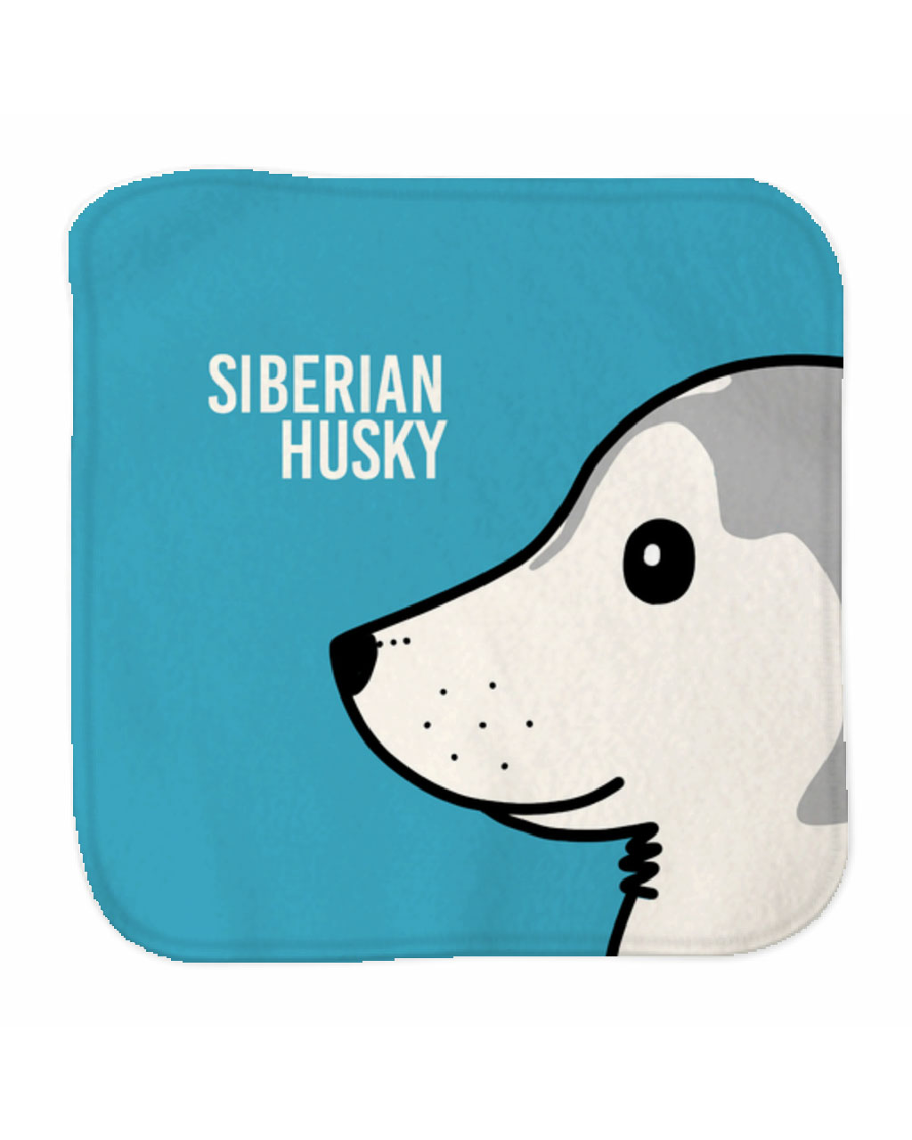 ミニタオル【ハスキーマヅル】シルバー / 別送