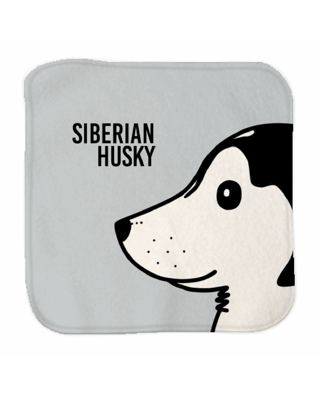 ミニタオル【ハスキーマヅル】ブラック / 別送