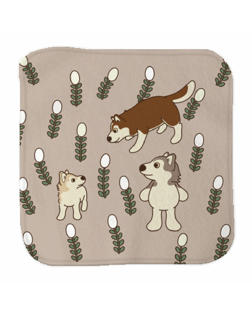 ミニタオル【原っぱハスキー】/ 別送