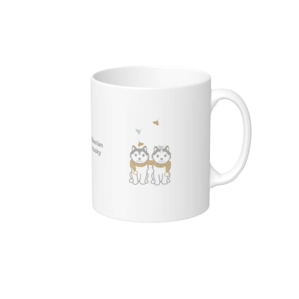 マグカップ【なかよしハスキー】/ 別送