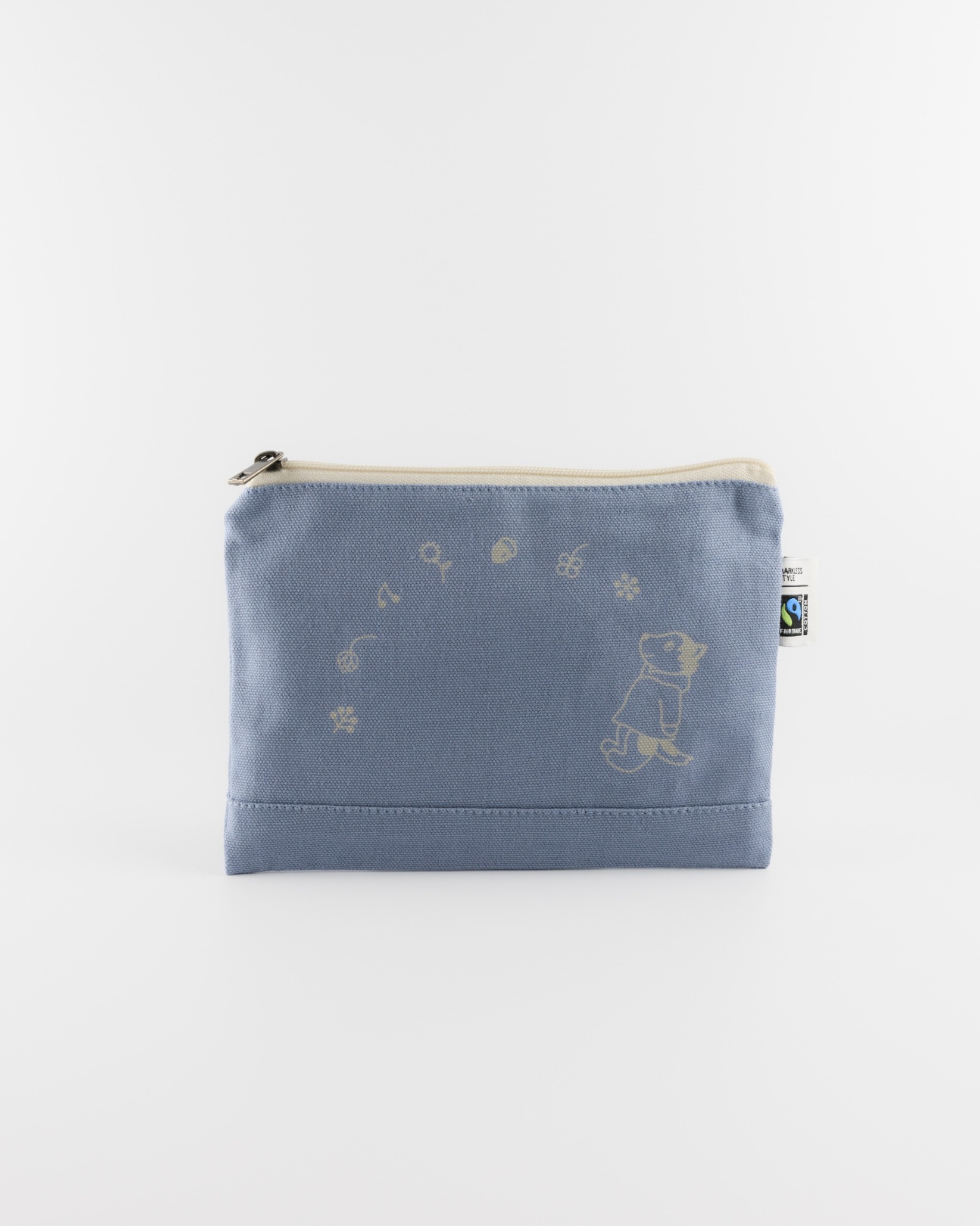 フラットポーチ・スモークブルー【フーディハスキー】